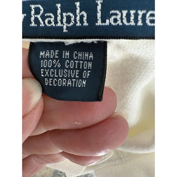 Polo Ralph Lauren White Polo 8 on Front and Sleeve Size XXLARGE Excellent UC - Picture 11 of 12